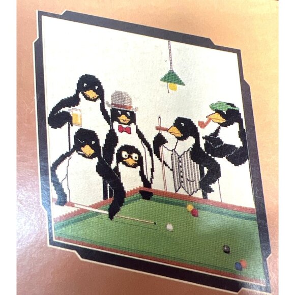 Games Penguins Play Counted Cross Stitch Pattern Book By Back Street - Picture 2 of 4